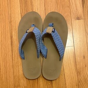 Men’s Vineyard Vines Blue Braided Flip Flops